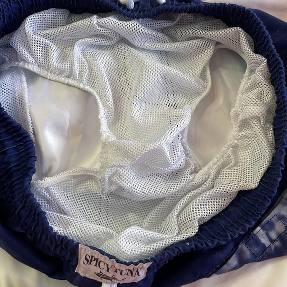 Spicy Tuna Red White & Blue Swim Trunks - Medium - Picture 6 of 6